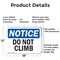 Signmission Do Not Climb, 18 in W x Rectangle, Aluminum OS-2PACK-NS-A-1218-L-11117 - alternate 8